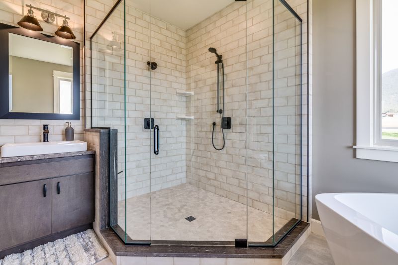 Shower with Frameless Glass